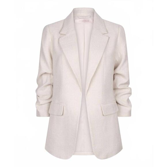 NEW ESQUALO sina linen look blazer in sand